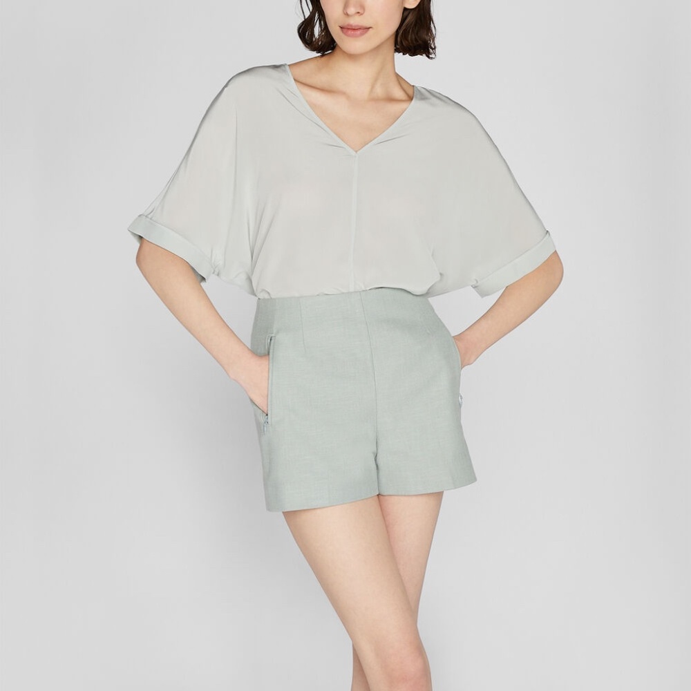 Relaxed Silk Shirt - New With Tags - NEVER WORN - Lt. Blue